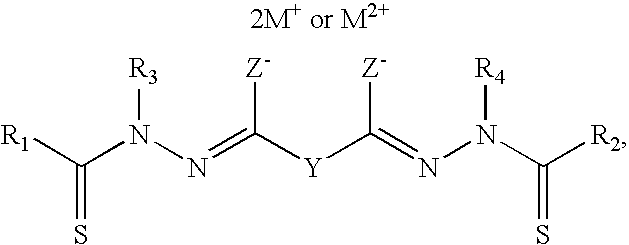 Bis(thio-hydrazide amide) formulation