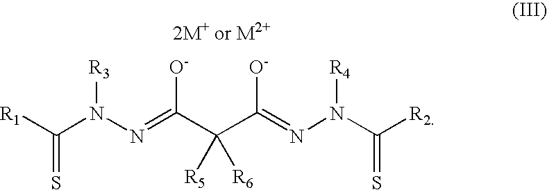 Bis(thio-hydrazide amide) formulation
