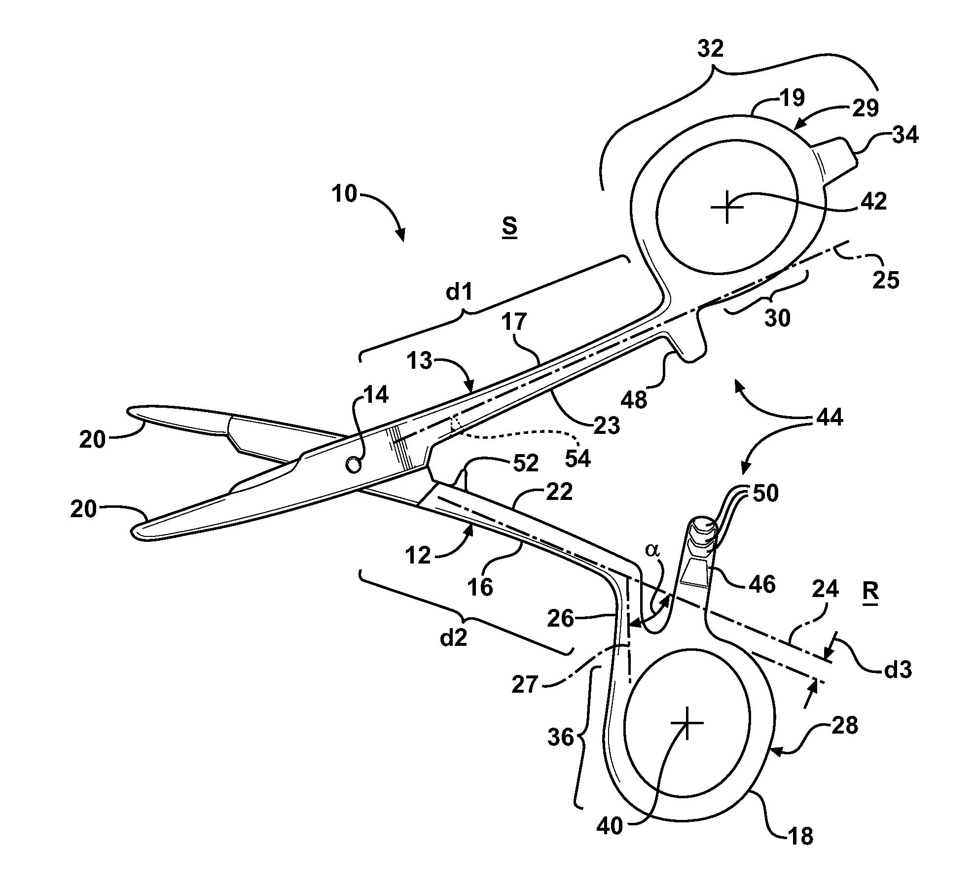 Hand tool articulating apparatus with offset handle
