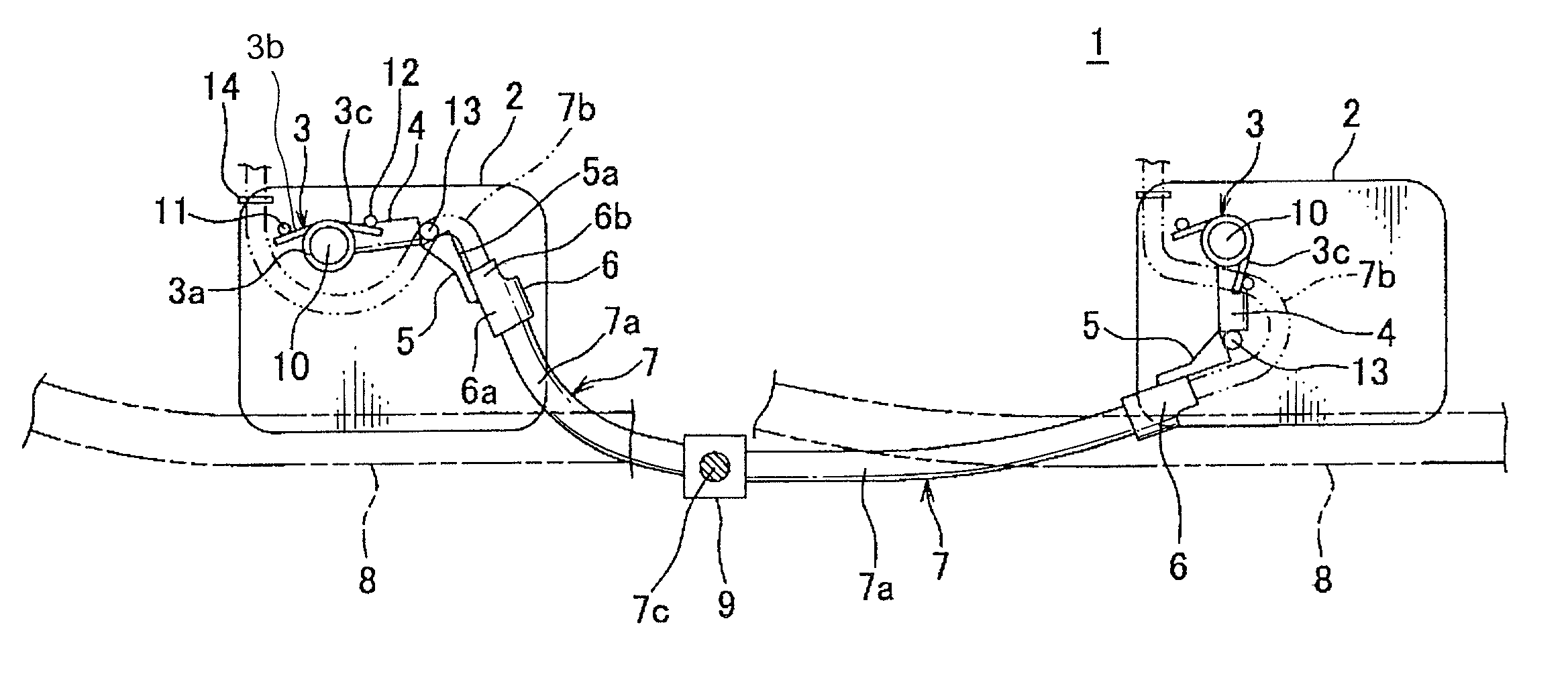 Power supply apparatus for slidable structure