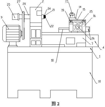 Horizontal type numerically-controlled machine tool for cutting