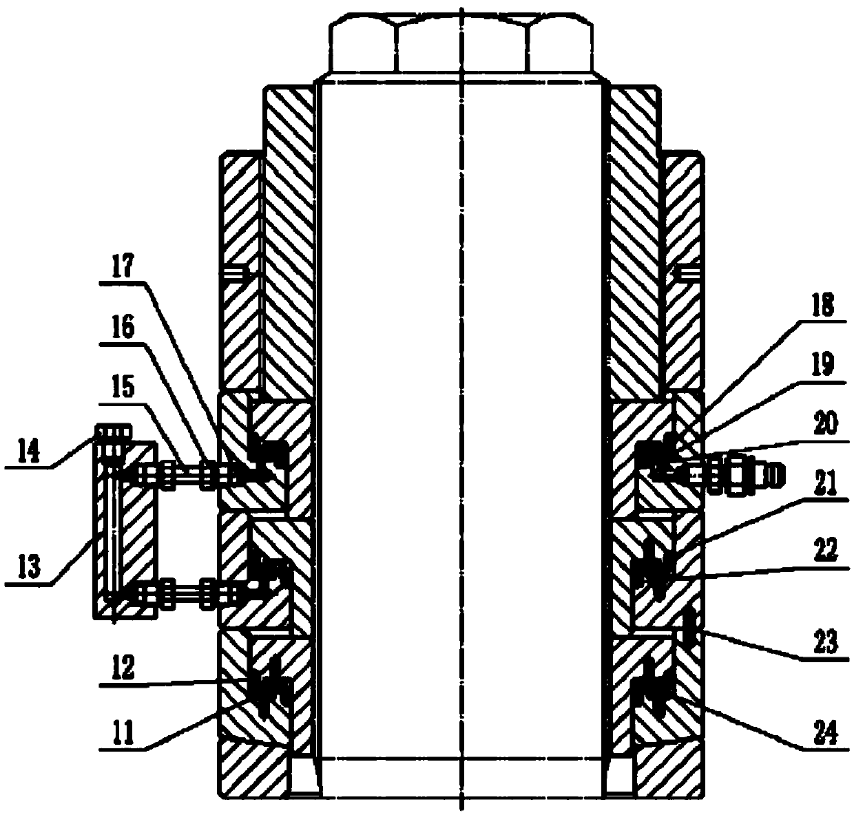 Hydraulic nut for reactor pressure vessel
