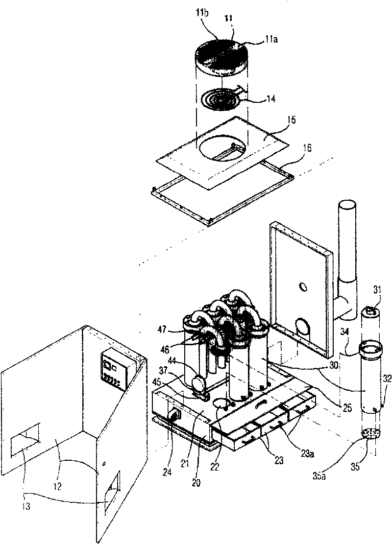 Warm-air heating machine