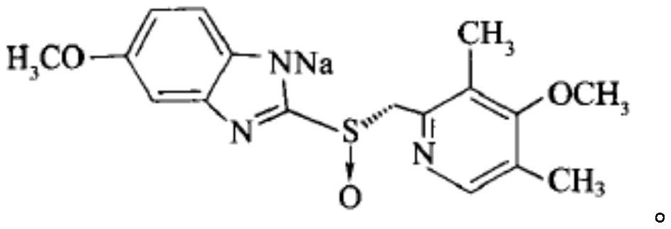 Esmeprazole sodium freeze-dried powder injection and preparation method thereof