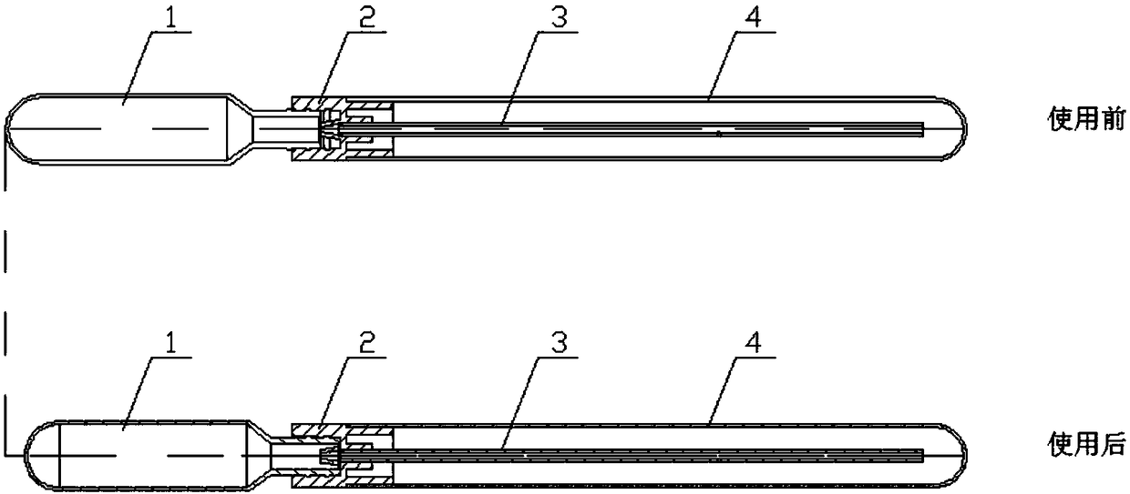 ATP fluorescence detection swab and detection assembly method thereof ...