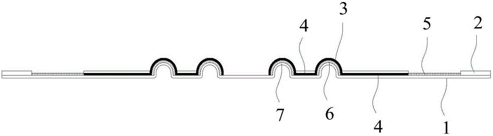 Flexible neural microelectrode array with hollow projection structure and manufacturing method thereof