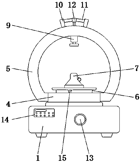 Fixable and adjustable mechanical spare and accessory part corner grinding device
