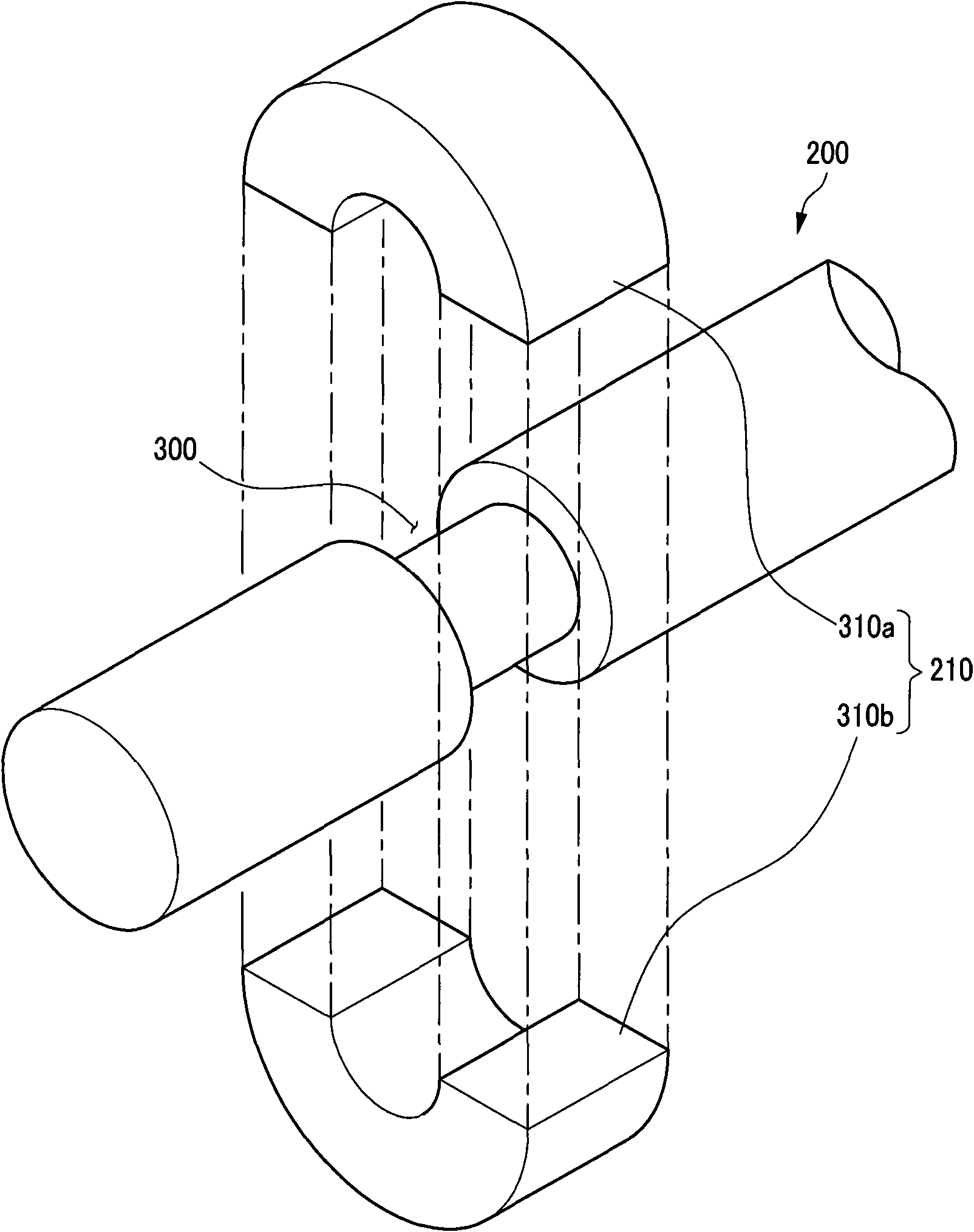 Water pump provided with a bearing