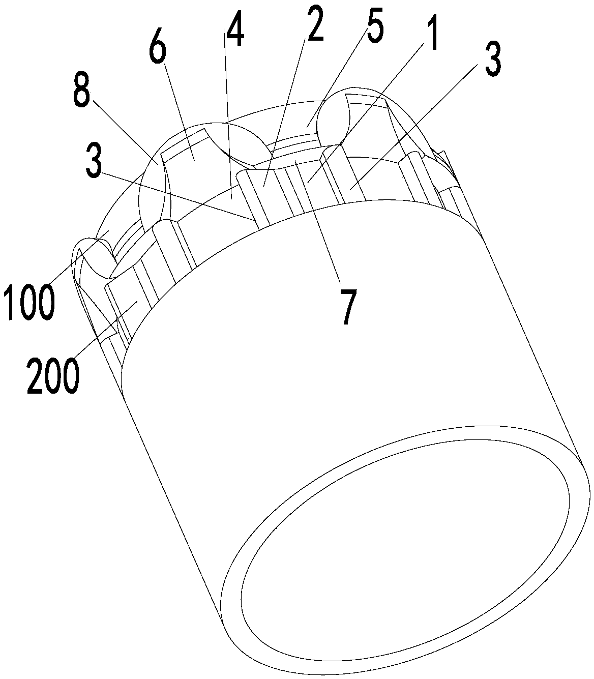 Pipeline connecting structure and dish washing machine