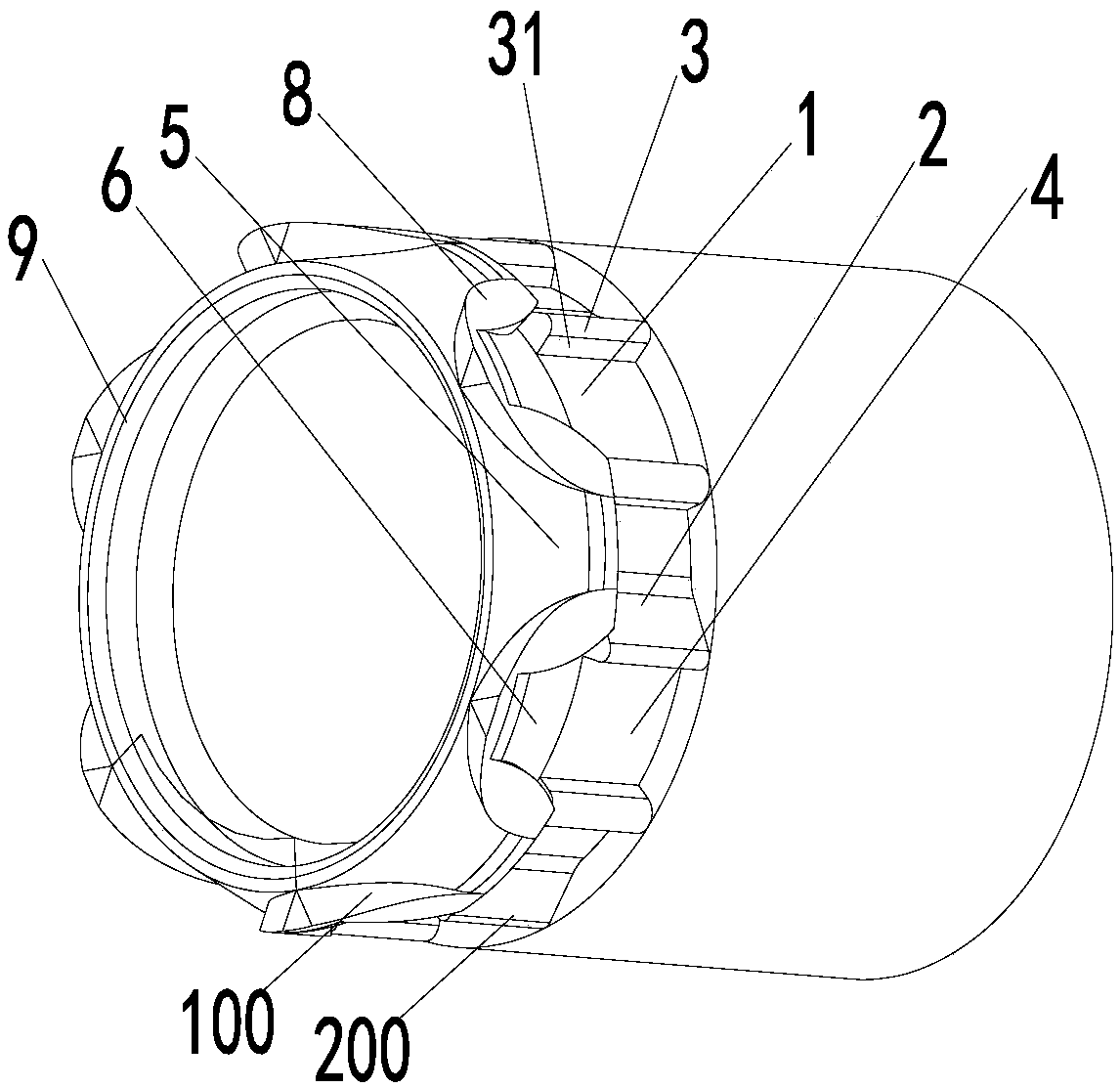 Pipeline connecting structure and dish washing machine