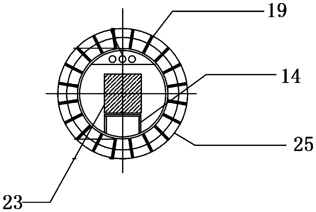 An underground communication machine room with steel towers and steel piles