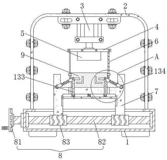 Hollow refractory brick forming equipment capable of conveniently calibrating center of core tool