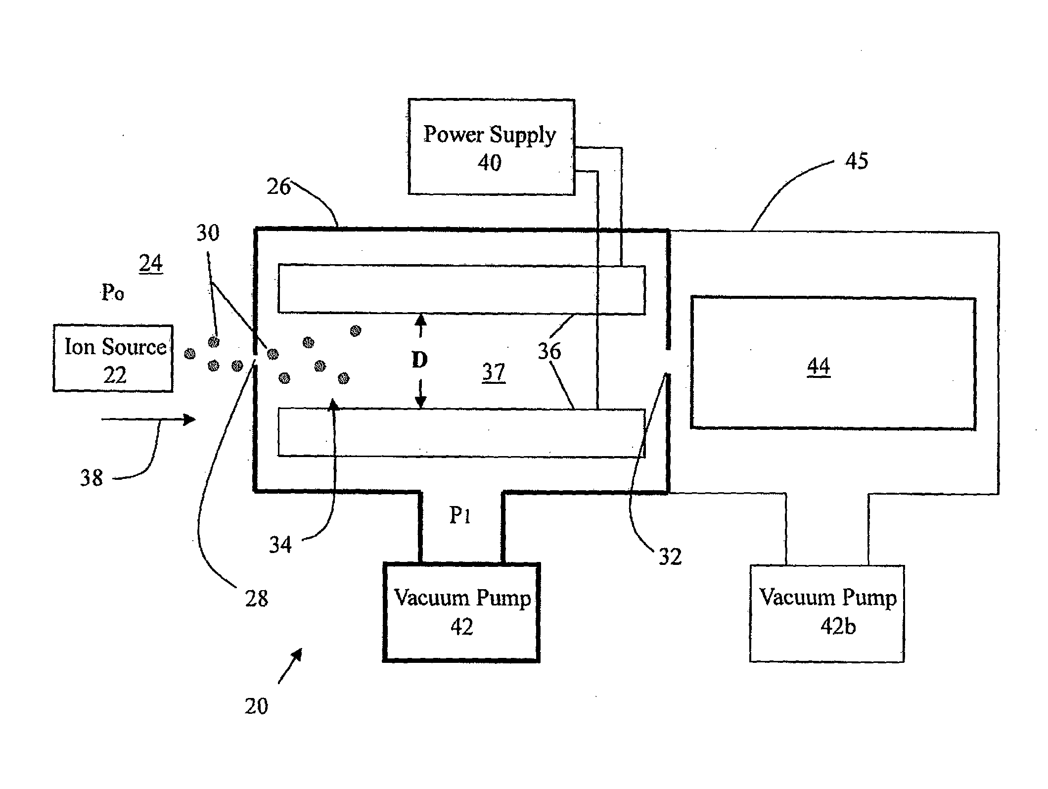 Method and apparatus for improved sensitiivity in a mass spectrometer