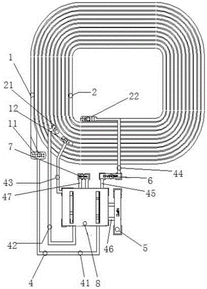 Multiplex device of near field communication (NFC) coil and wireless charging coil