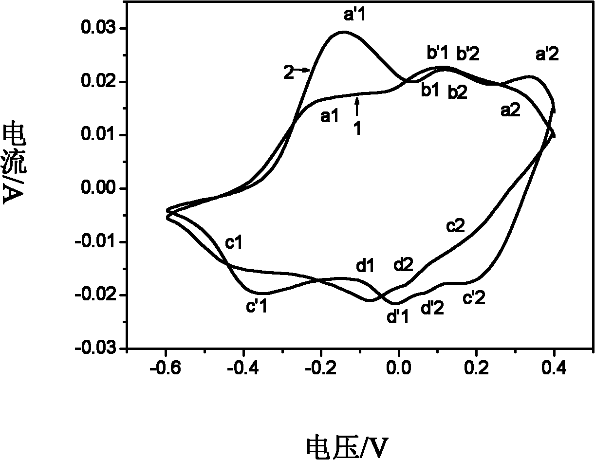 Method for preparing polyaniline nanometer wires by using ultrasonic radiation