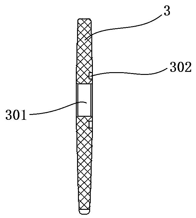 Rebound type injector with shielding needle eccentric blocking piece