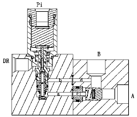 Hydraulically controlled two-way reversing valve, load holding module and load holding system