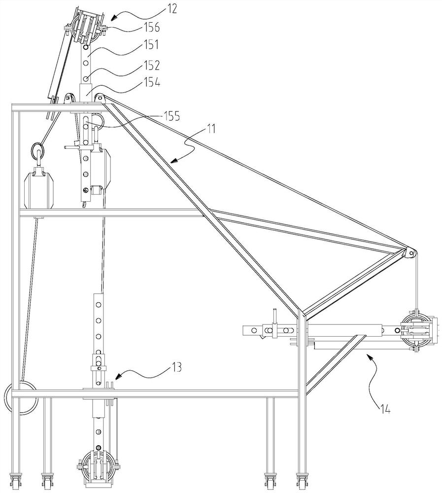 Prefabricated pipe gallery, prefabricated pipe gallery assembly stand and assembly method