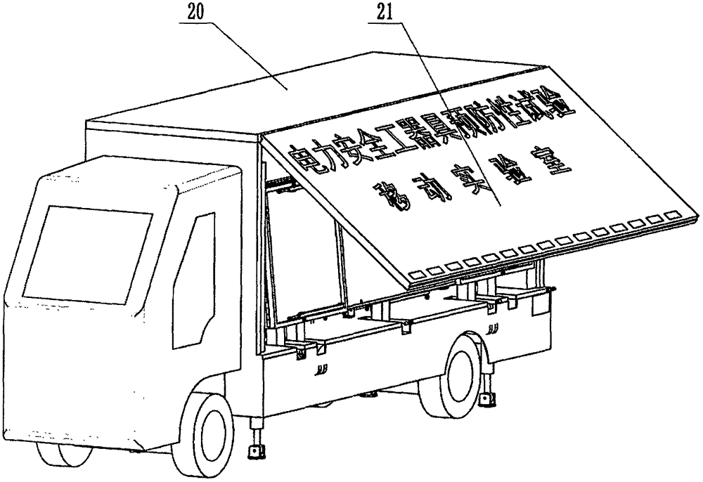 Mobile laboratory for preventive tests of electric power security tools and instruments