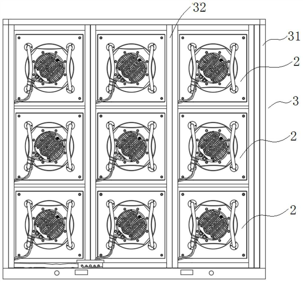 A method for controlling a fan wall and the fan wall
