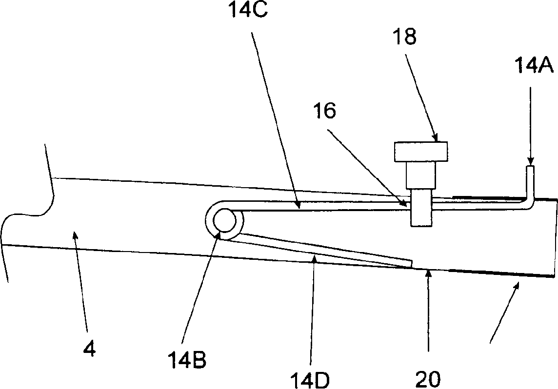 Detachable lateral metal bar of bed frame