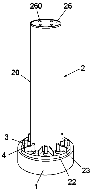 Composite connection type concrete filled steel tube bridge pier and construction method thereof