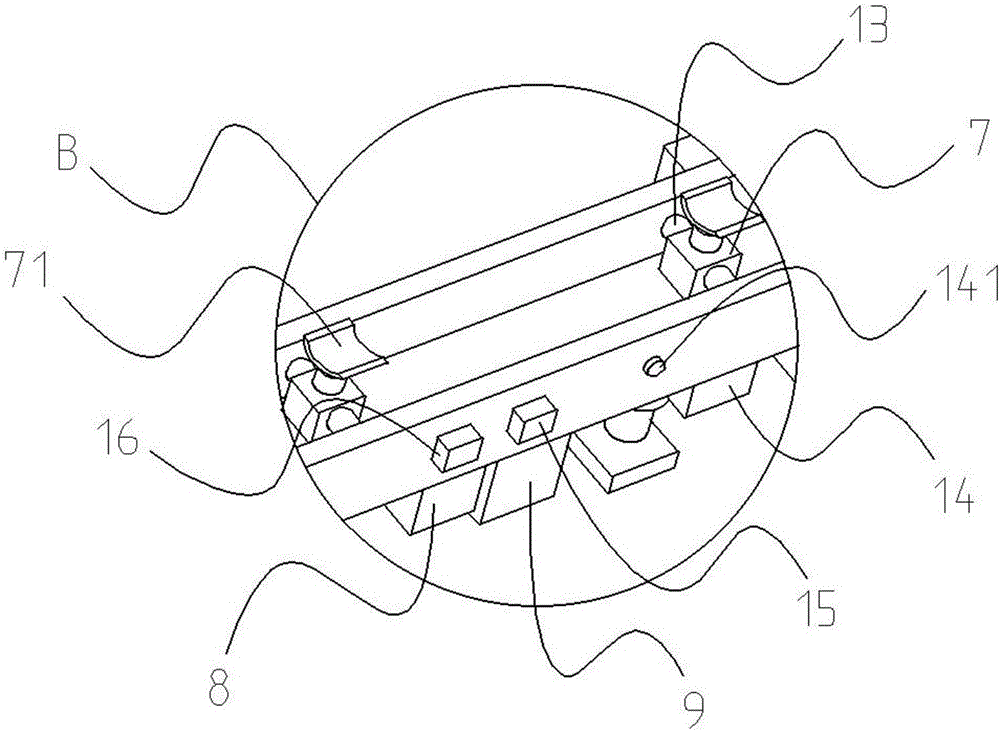 Automatic poling device for telegraph pole