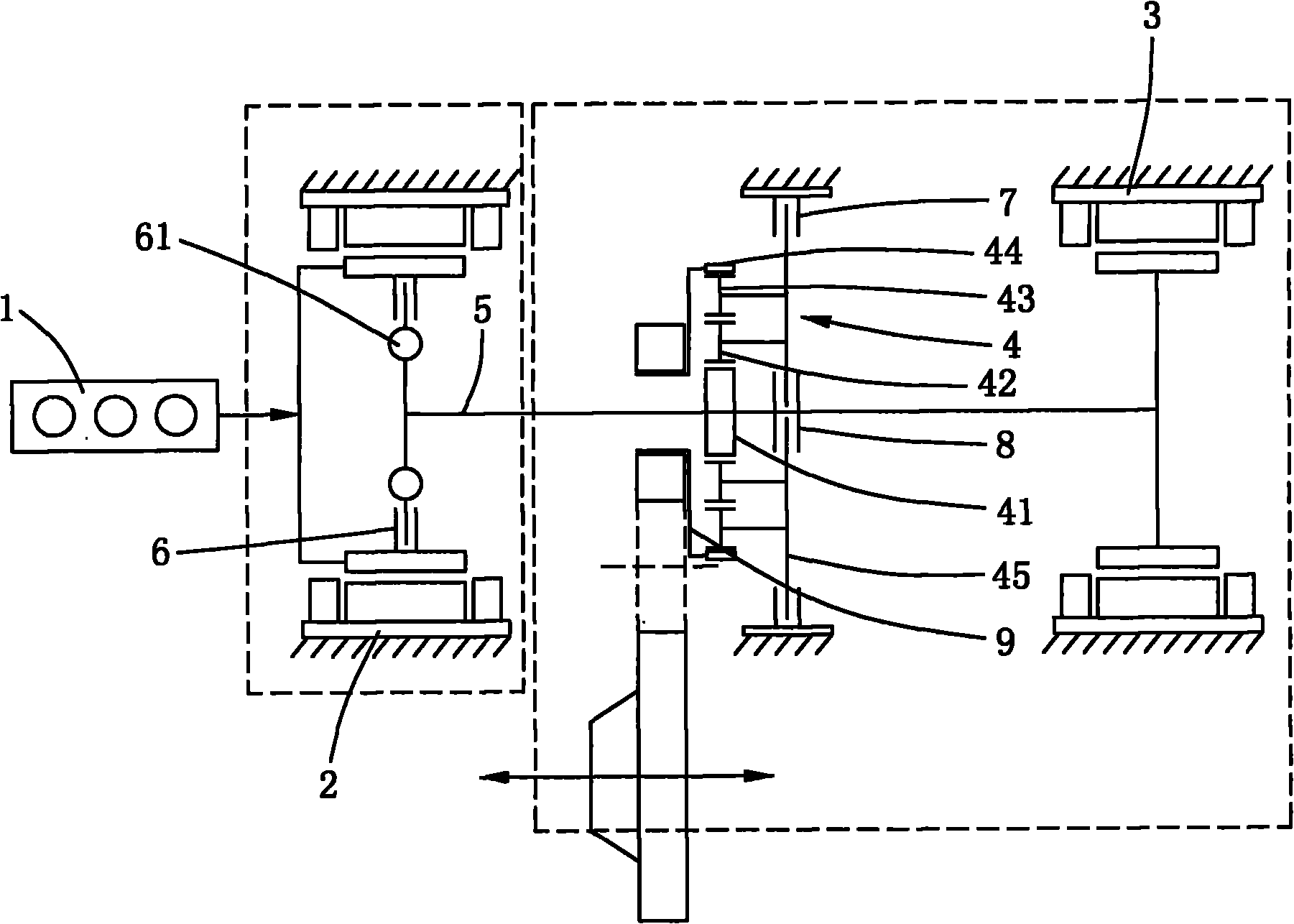 Hybrid power transmission system and control method thereof
