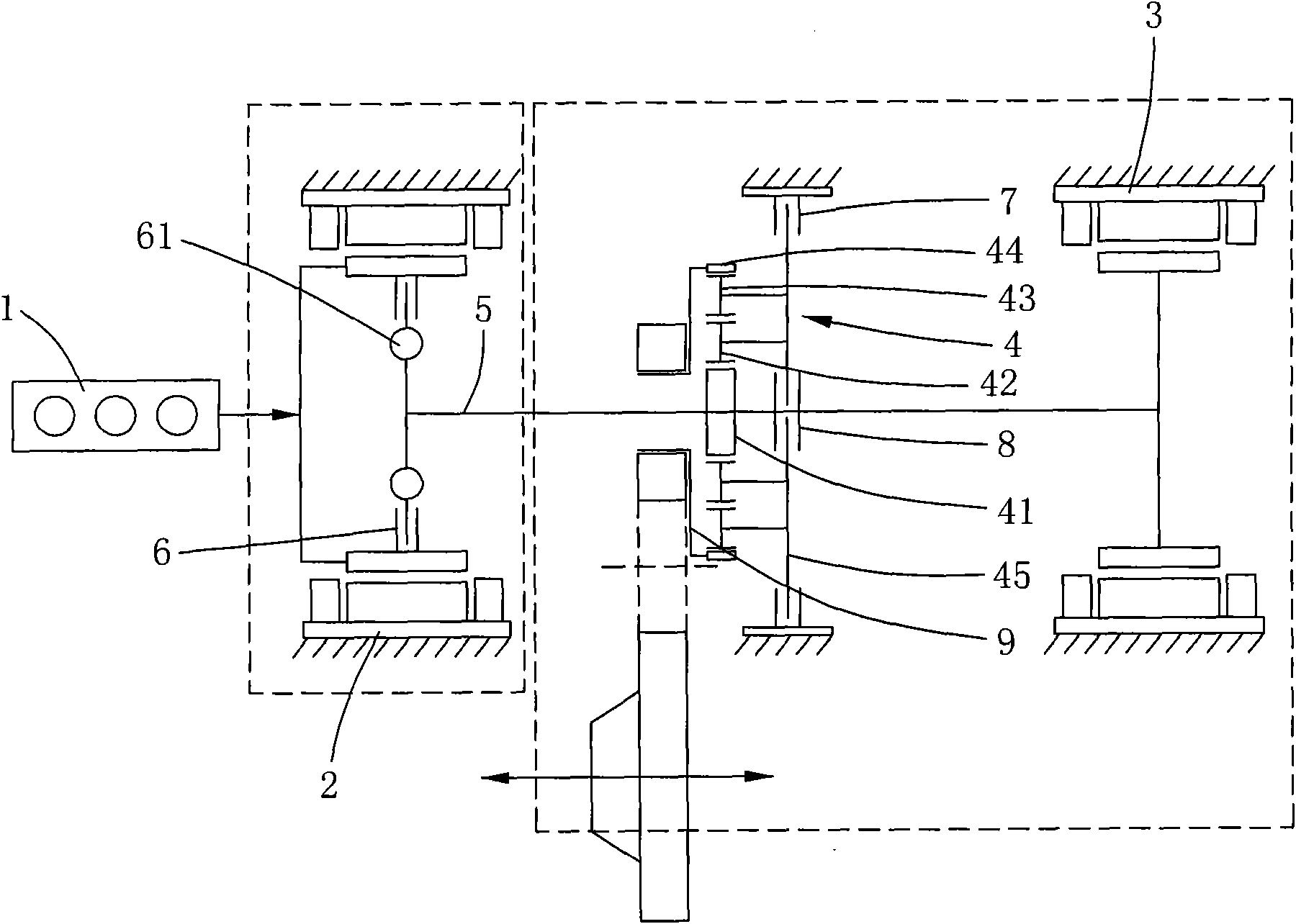 Hybrid power transmission system and control method thereof