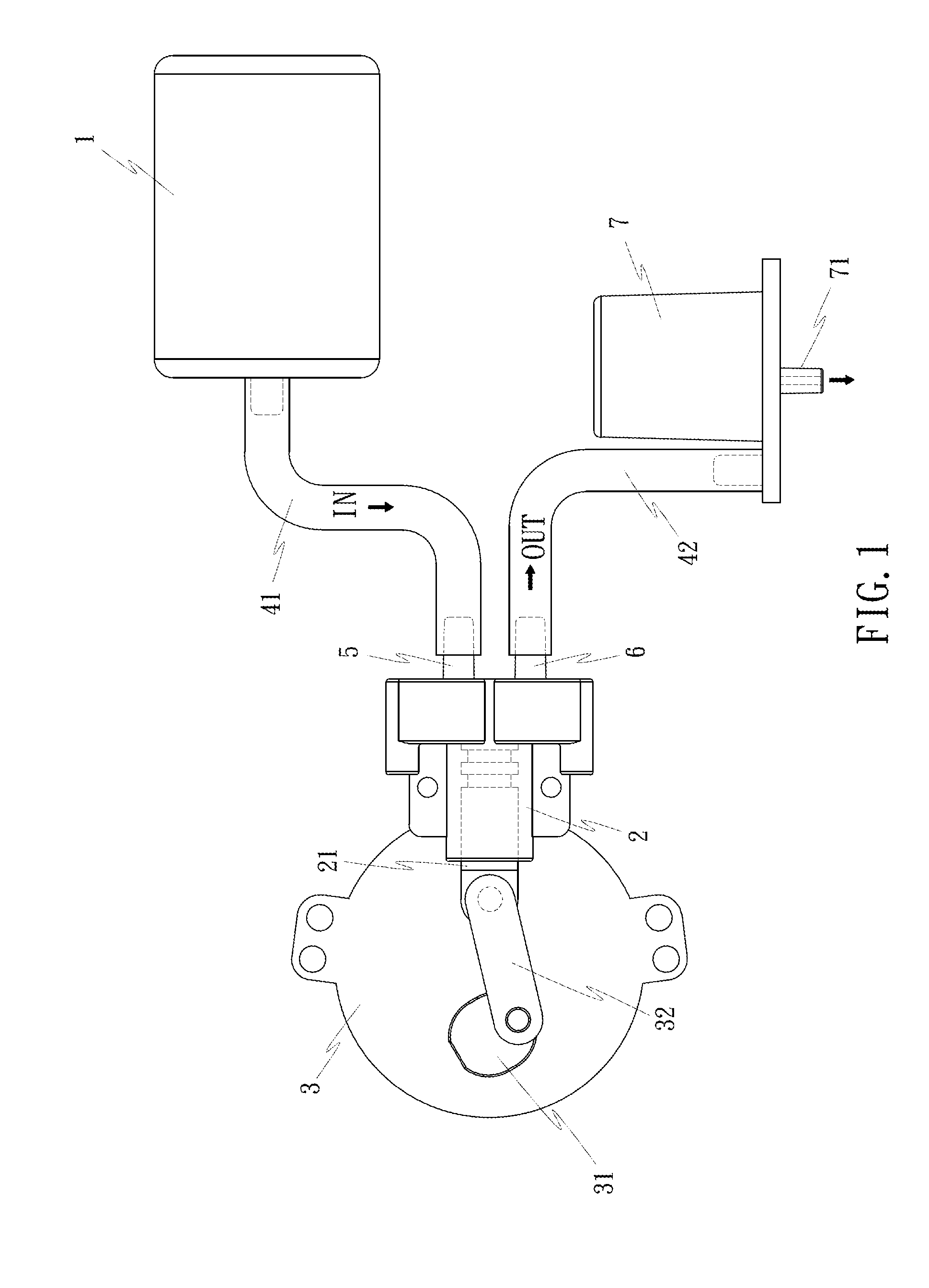 Water pump device for electric appliances