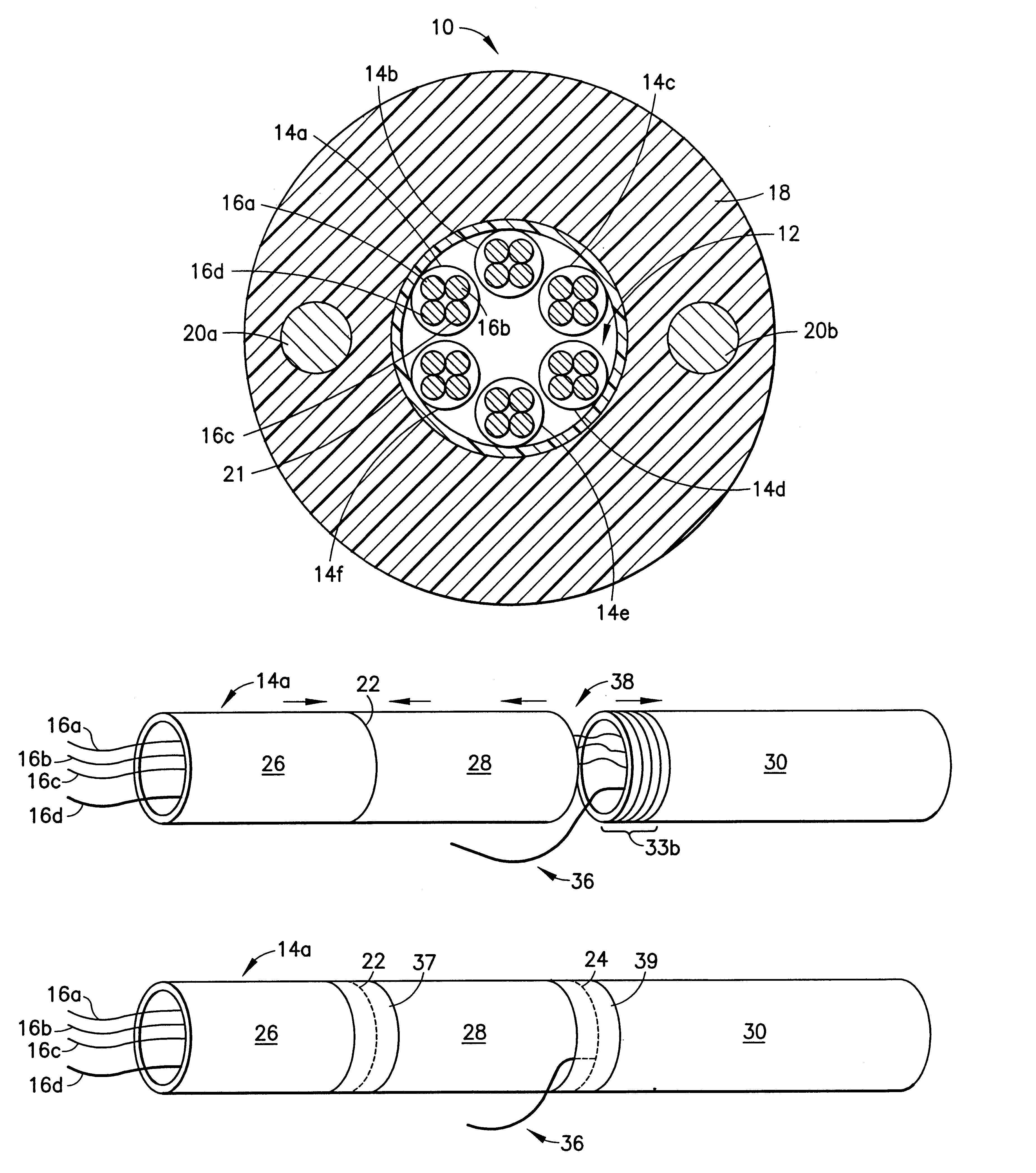 Method for accessing optical fibers contained in a sheath