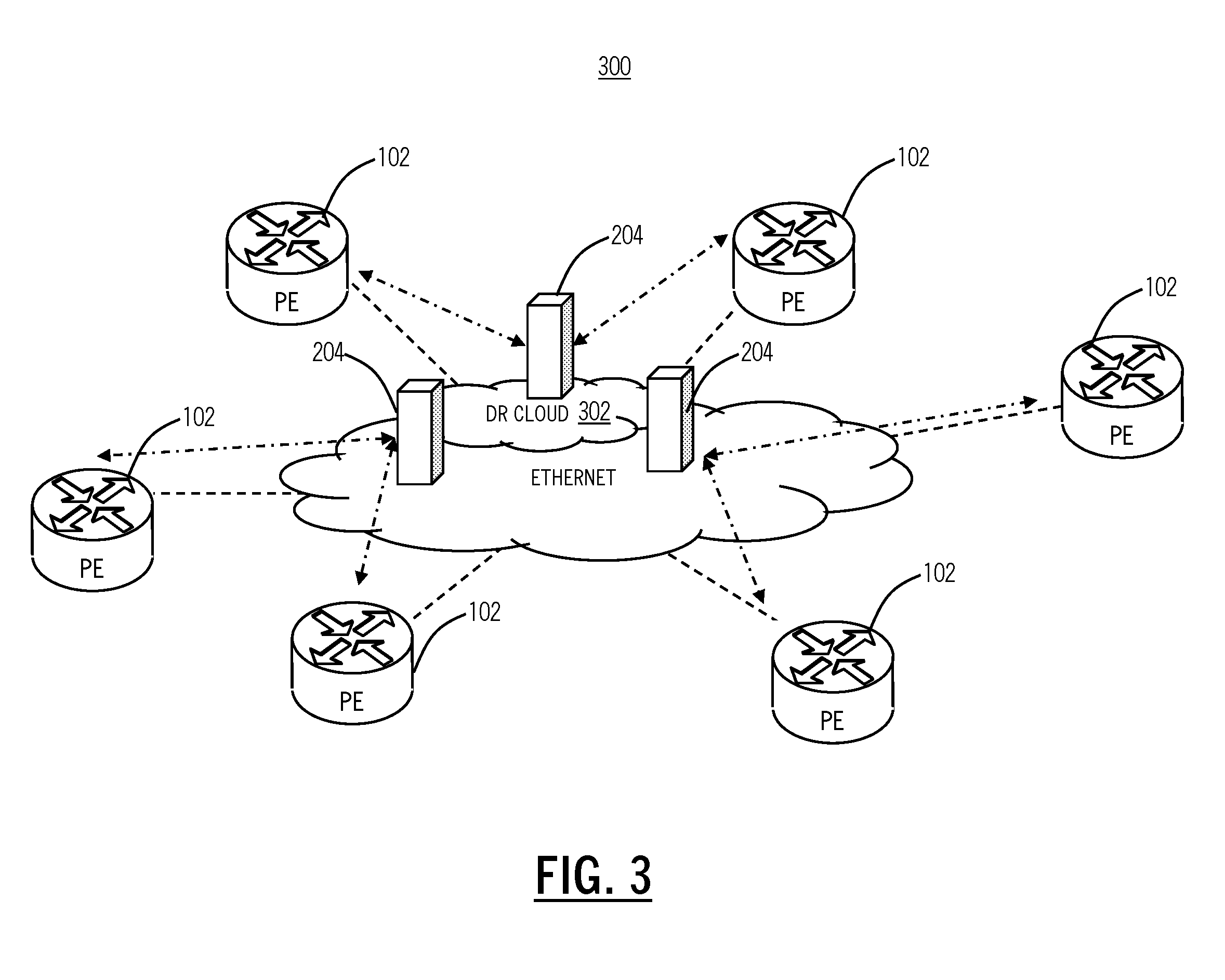 Separate ethernet forwarding and control plane systems and methods with interior gateway route reflector for a link state routing system