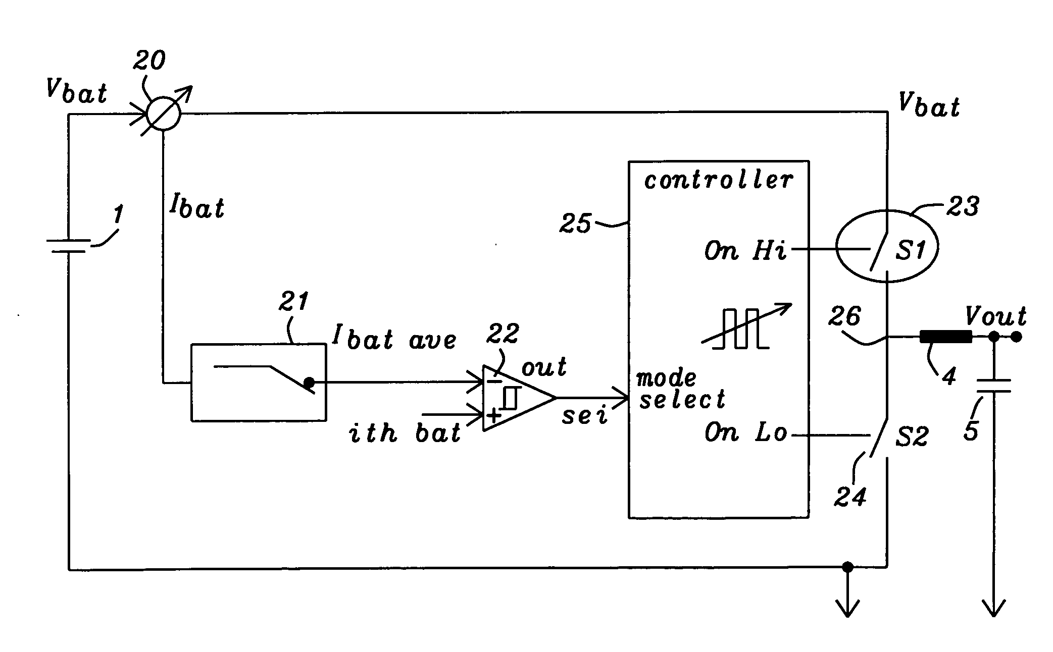 Buck converter threshold detection for automatic pulse skipping mode