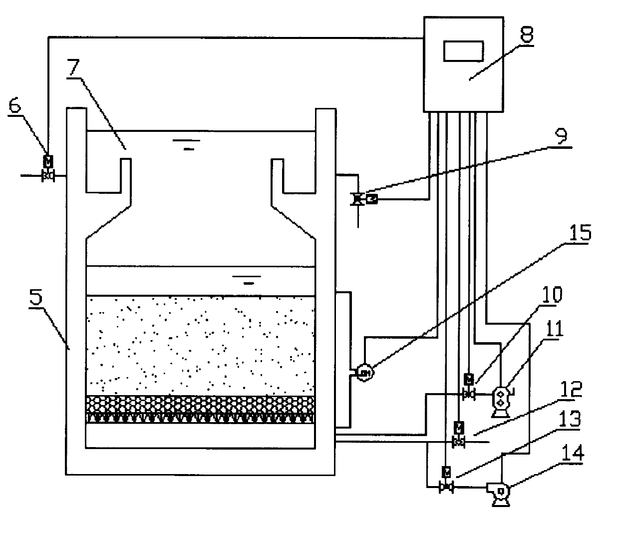Method for controlling nitrogen release in deep denitrification filter bed