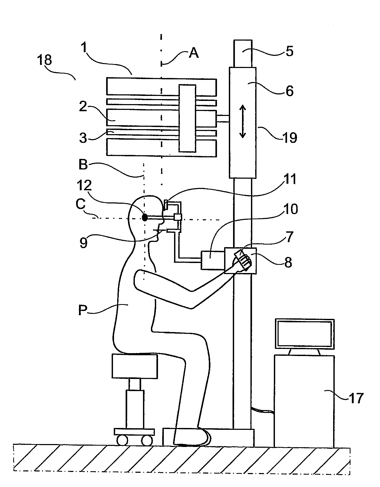 Magnetic field unit of an MRI system for image capturing a head region