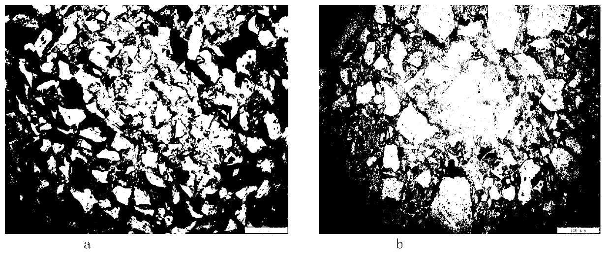 Metallographic test sample preparation method of aluminum-based ceramic mould core and silicon-based ceramic mould core