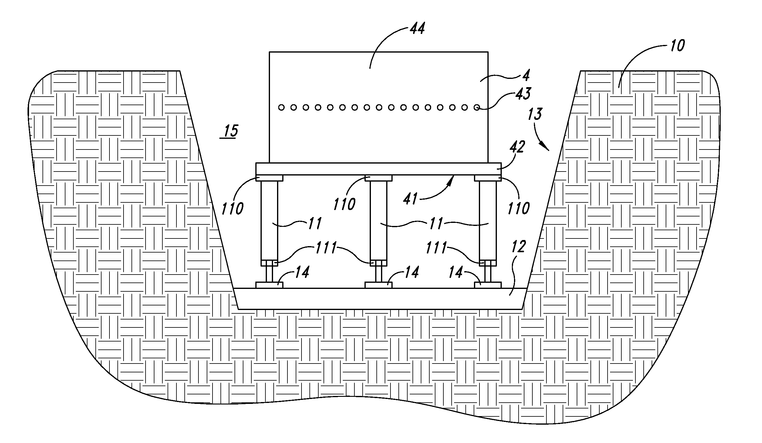 Method for builiding a foundation, in particular a foundation for a wind turbine tower
