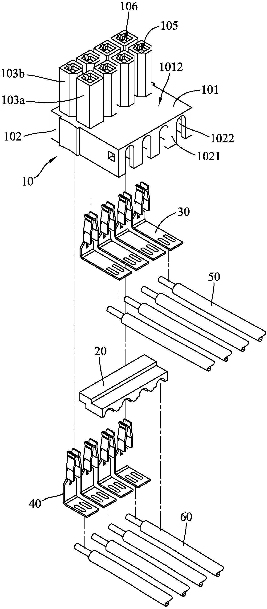 Power connector and assembly method thereof