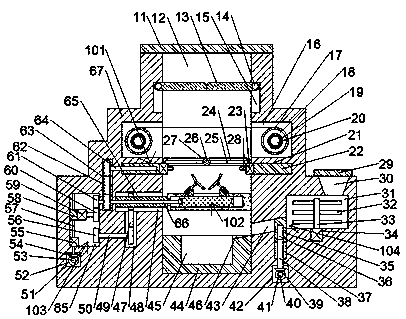 Isolation treatment device for nuclear radioactive waste