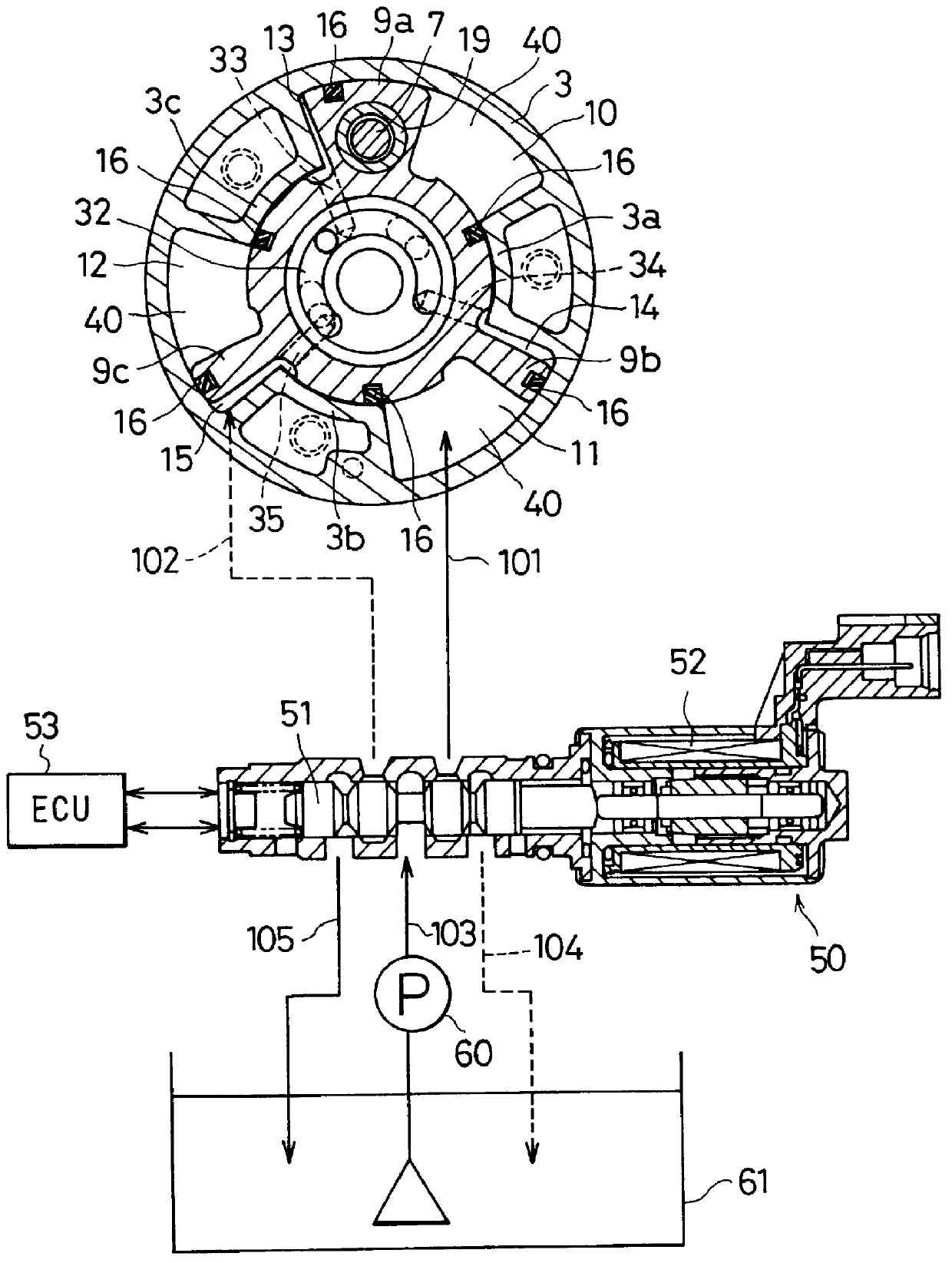Valve timing adjusting apparatus for internal combustion engines