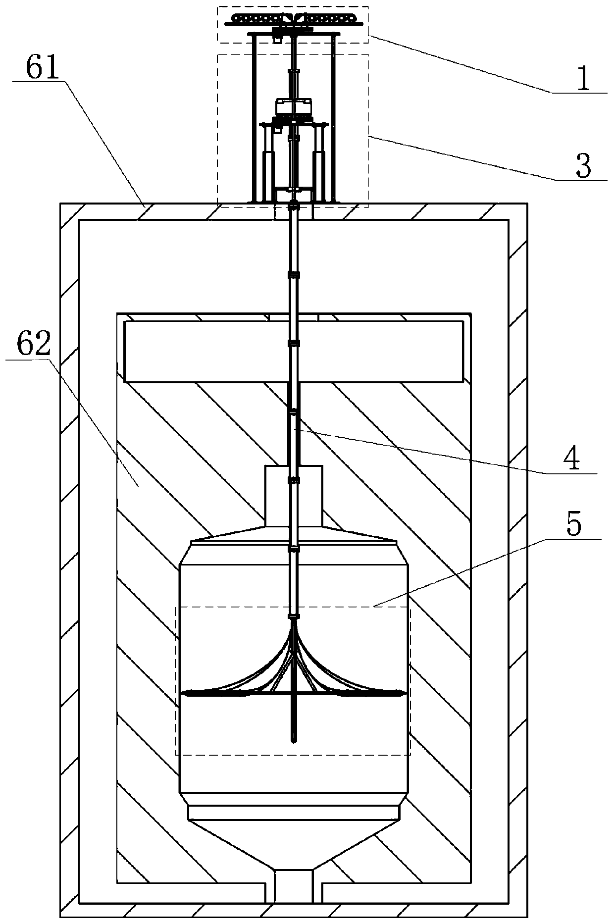 Robotic device for visual inspection of internal components of pebble bed reactor core cavity