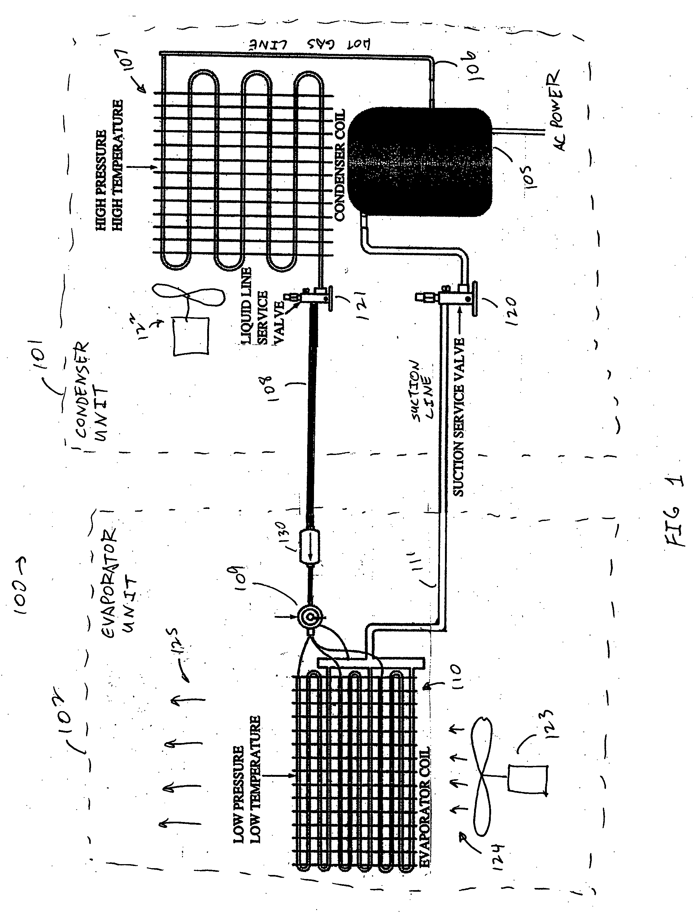 Method and apparatus for monitoring refrigerant-cycle systems