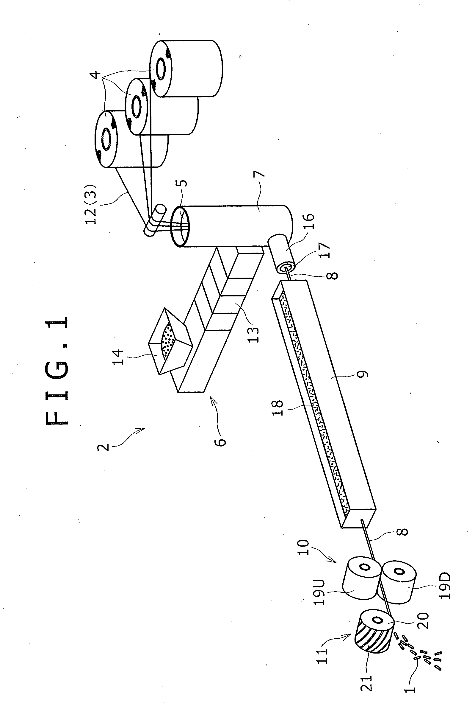 Method for producing long fiber reinforced thermoplastic resin pellets