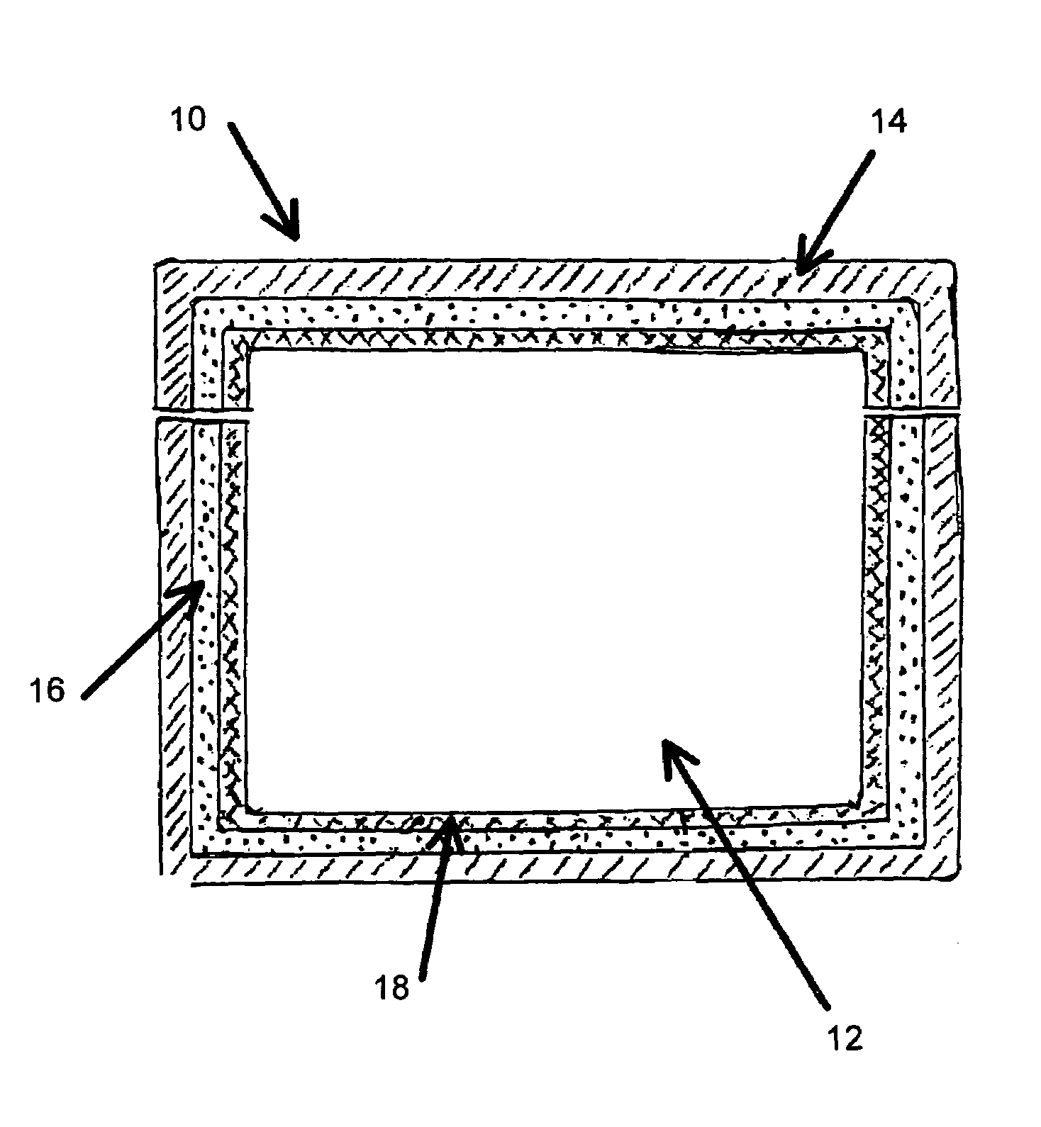 Fire protection containers incorporating novel low free water insulation materials