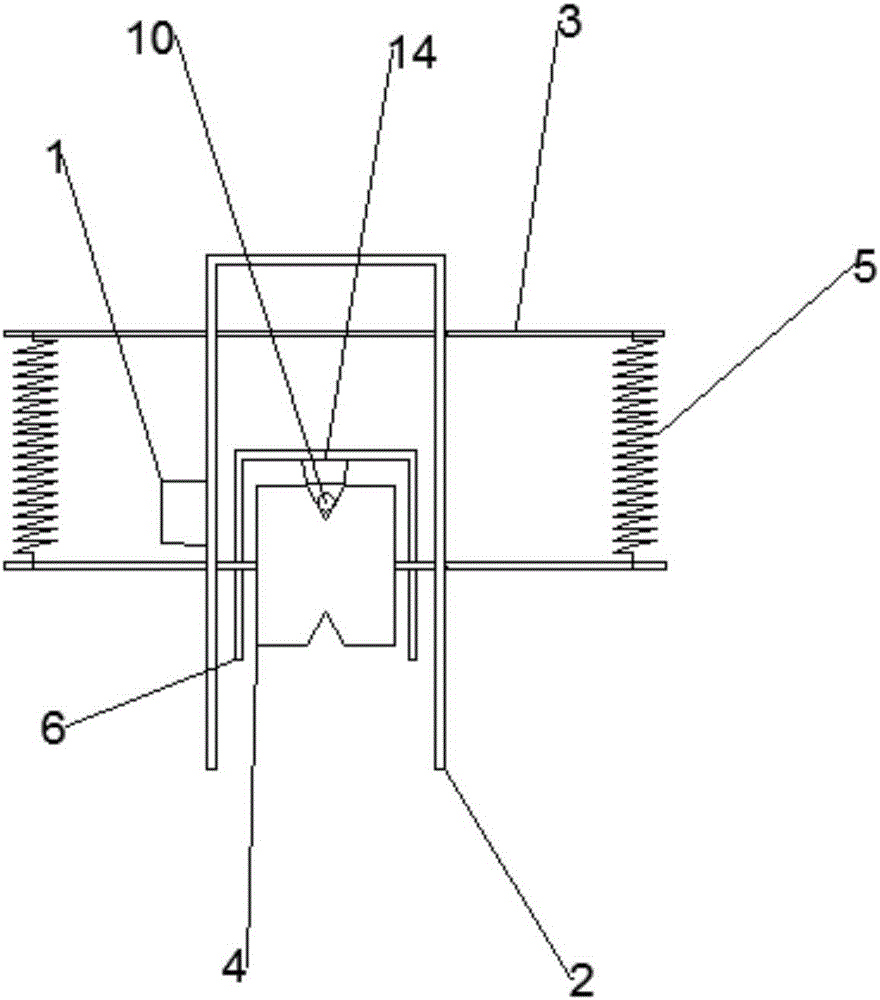 Obstruction-meeting stop device for electric garment airing machine