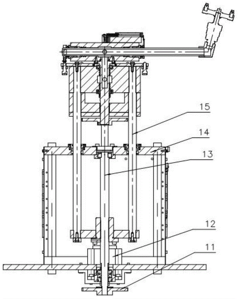 Automatic all-dimensional cleaning device for bottoms of locomotives