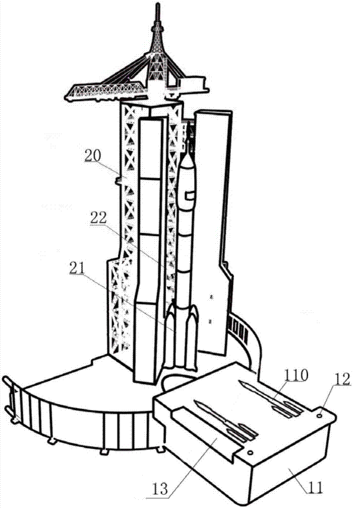 Rocket launching demonstration device and demonstration method