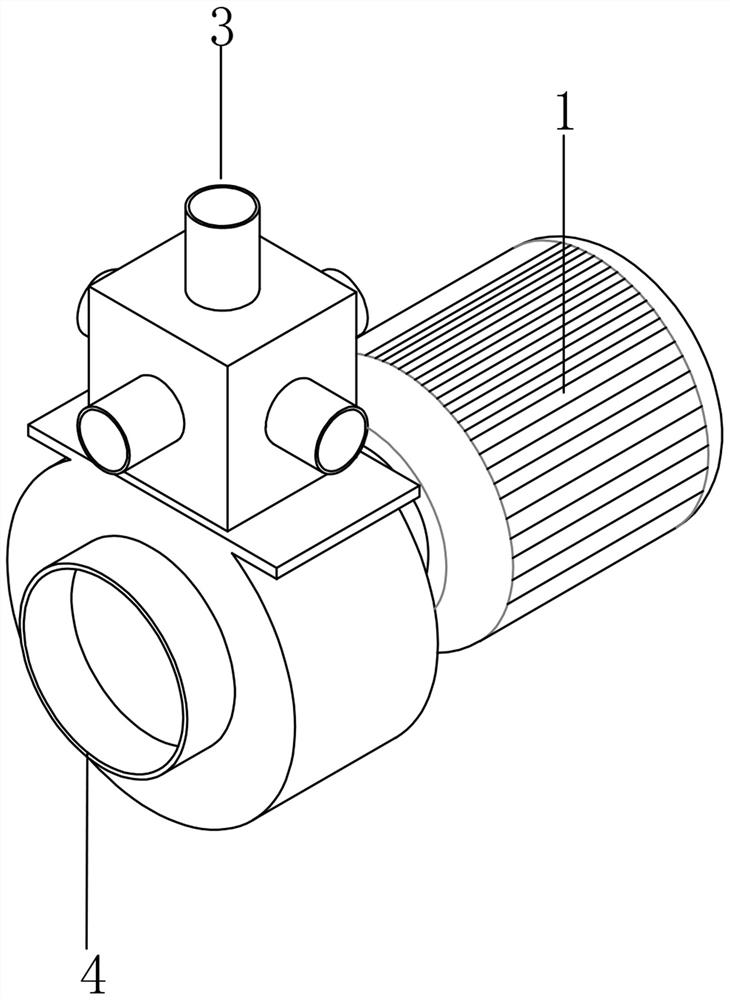 Water-based ink drying device for film bag printing