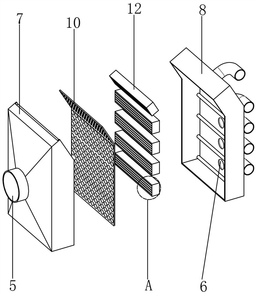 Water-based ink drying device for film bag printing