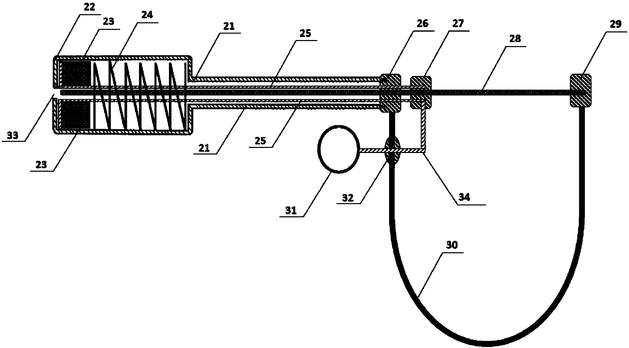 Magnetic anchoring system realizing separation and combination of built-in gripping tongs for magnetic control laparoscopic surgery